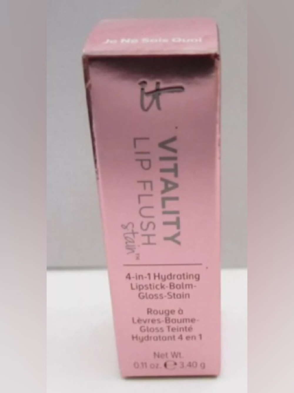 it cosmetics Vitality Lip Flush Hydrating Lipstick-Balm in Soft Pink